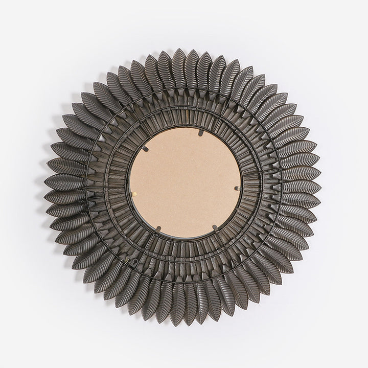 Leaf-Themed Decorative Wall Mirror Kalsten