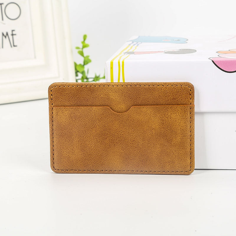 Sleek Minimalist Leather Card Case
