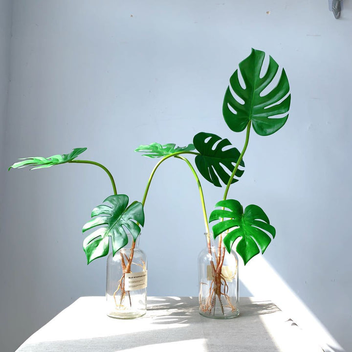Monstera Leaf Decorative Stem