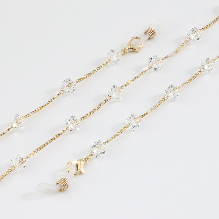 Minimalist Crystal Eyewear Chain Kalsten