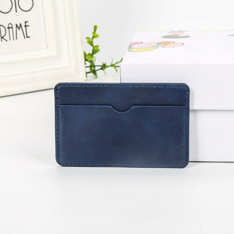 Sleek Minimalist Leather Card Case