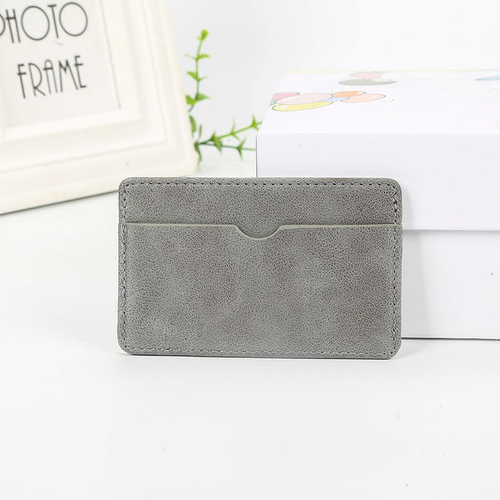 Sleek Minimalist Leather Card Case