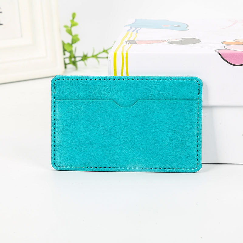 Sleek Minimalist Leather Card Case
