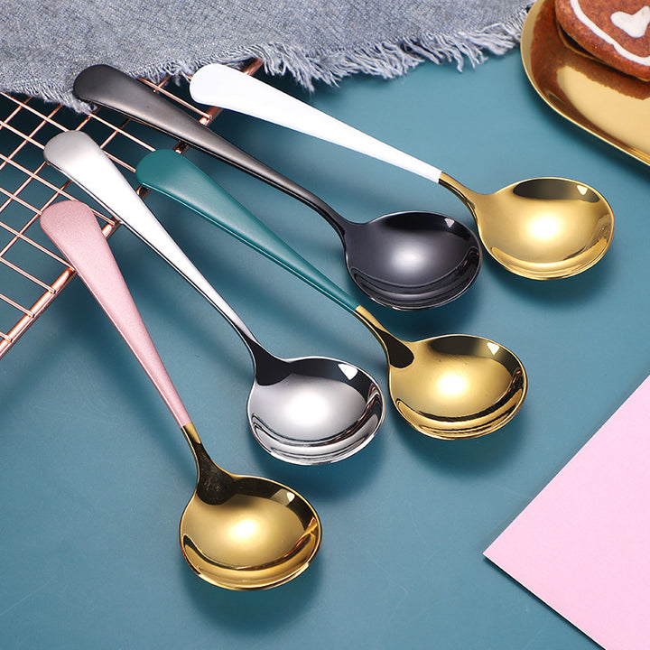 Elegant Dessert Spoon with High-Quality and Non-Slip Grip Design Kalsten