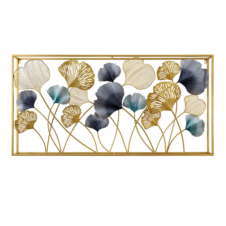 Decorative Metal Wall Art Sculpture with Ginkgo Leaf Design Kalsten 1789208504