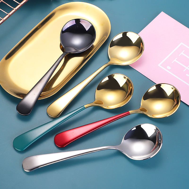 Elegant Dessert Spoon with High-Quality and Non-Slip Grip Design Kalsten