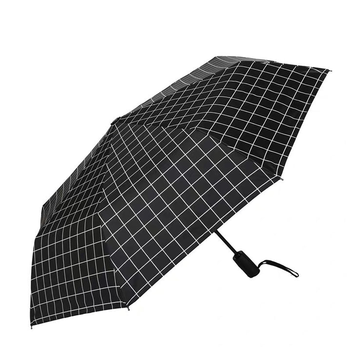 Ladies Folding Umbrella with Elegant Feather Design Kalsten