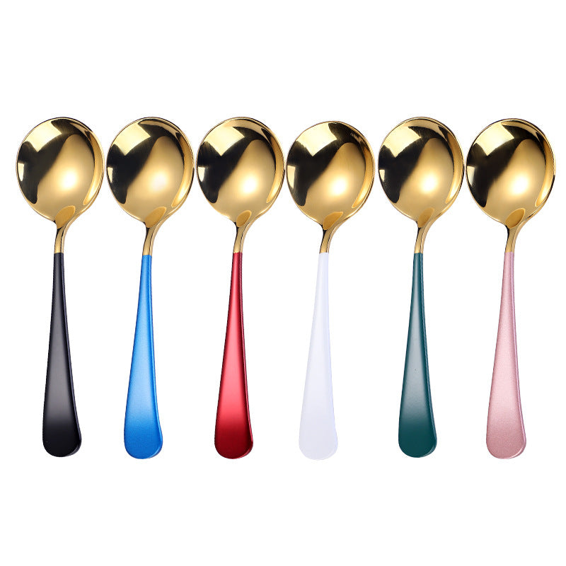 Elegant Dessert Spoon with High-Quality and Non-Slip Grip Design Kalsten