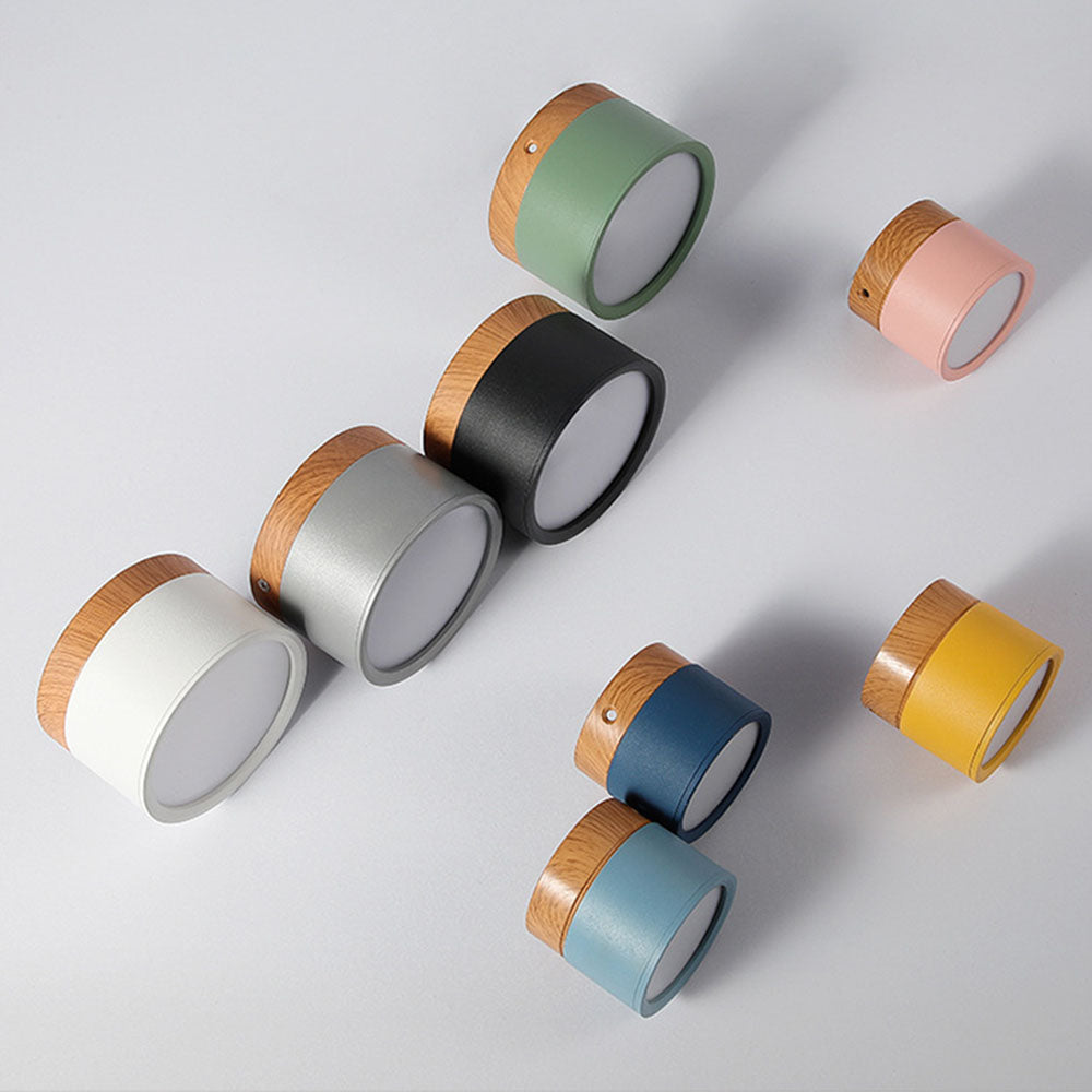 Modern Cylinder LED Flush Mount Ceiling Lamp Noxord
