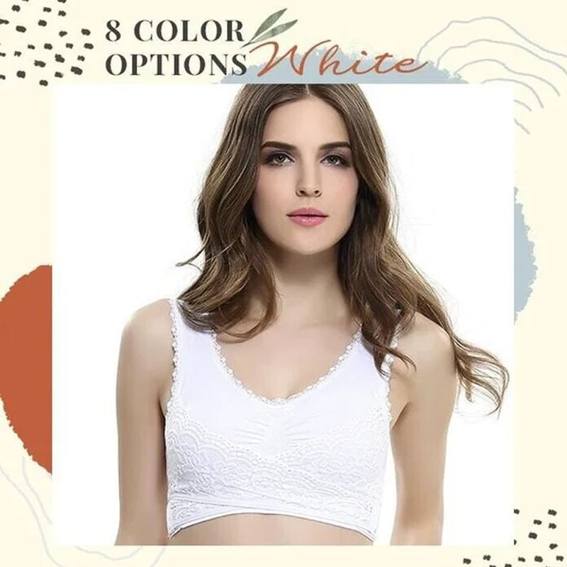 Kalsten | Front Cross-Side Buckle Lace Bra