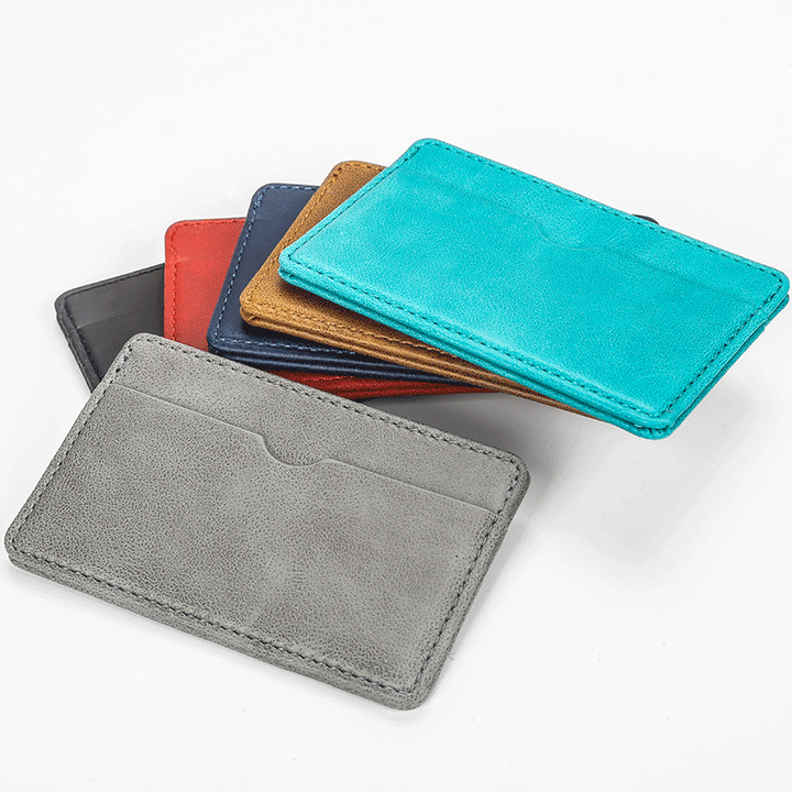 Sleek Minimalist Leather Card Case