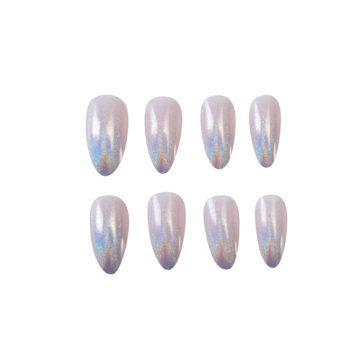 Glitter nail art with holographic effects Kalsten