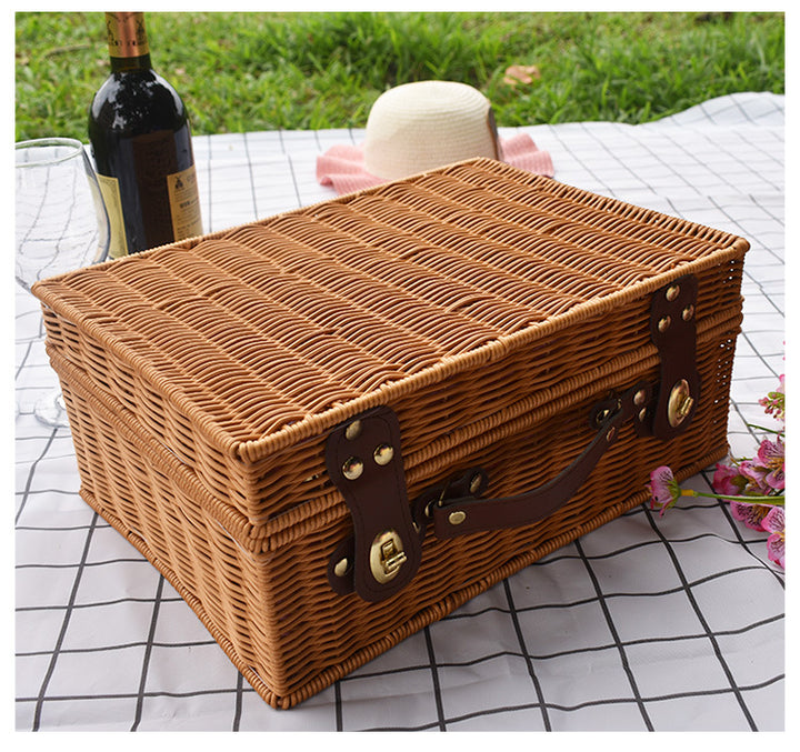 Elegant Handwoven Picnic Basket Kalsten