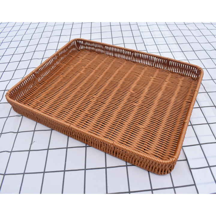 Woven Round Serving Tray Kalsten