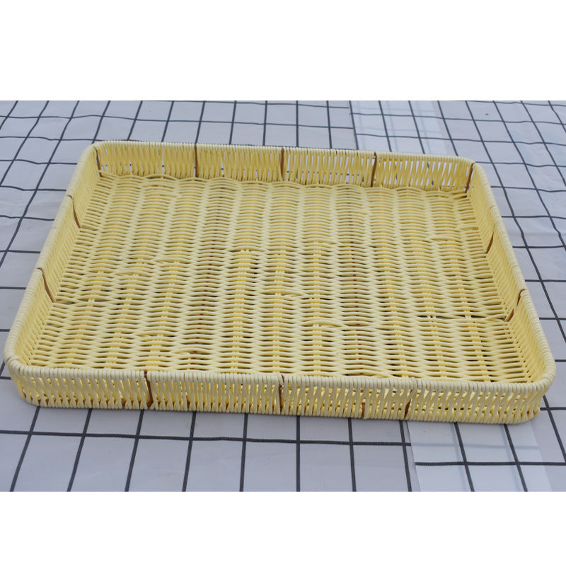Woven Round Serving Tray Kalsten