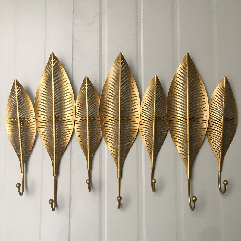 Decorative Leaf Wall Hook Rack Kalsten