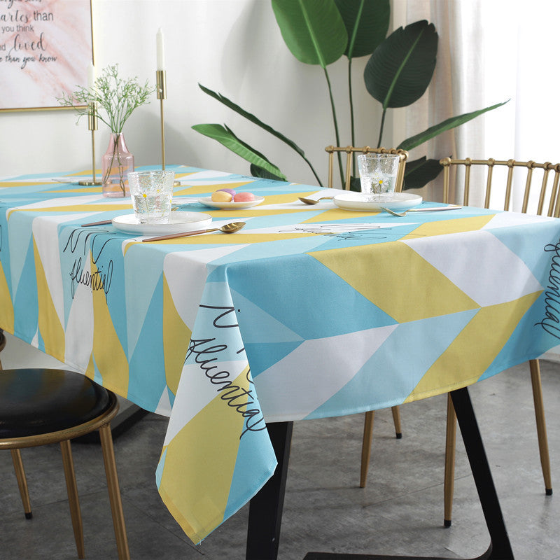 Geometric Pattern Table Cover