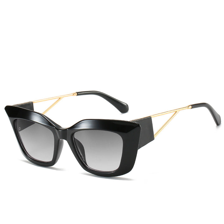 Oversized Fashion Sunglasses with Unique Geometric Frame Kalsten
