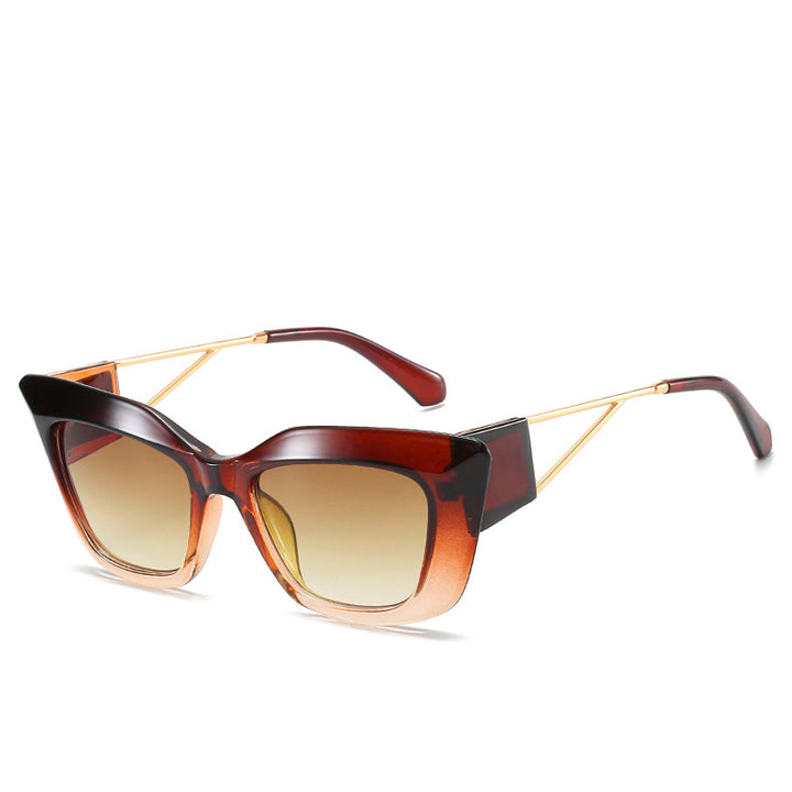 Oversized Fashion Sunglasses with Unique Geometric Frame Kalsten