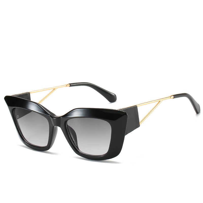 Oversized Fashion Sunglasses with Unique Geometric Frame Kalsten