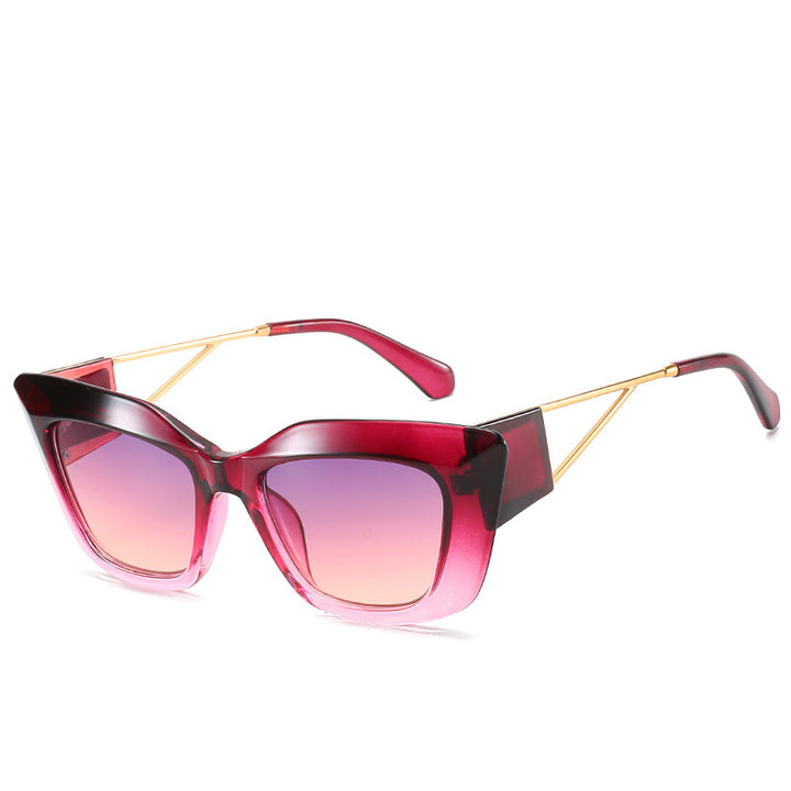 Oversized Fashion Sunglasses with Unique Geometric Frame Kalsten