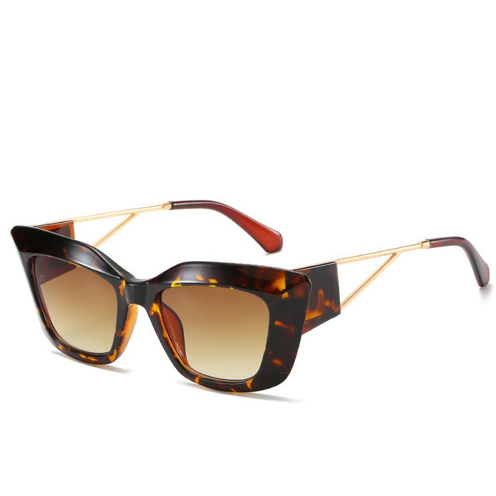 Oversized Fashion Sunglasses with Unique Geometric Frame Kalsten