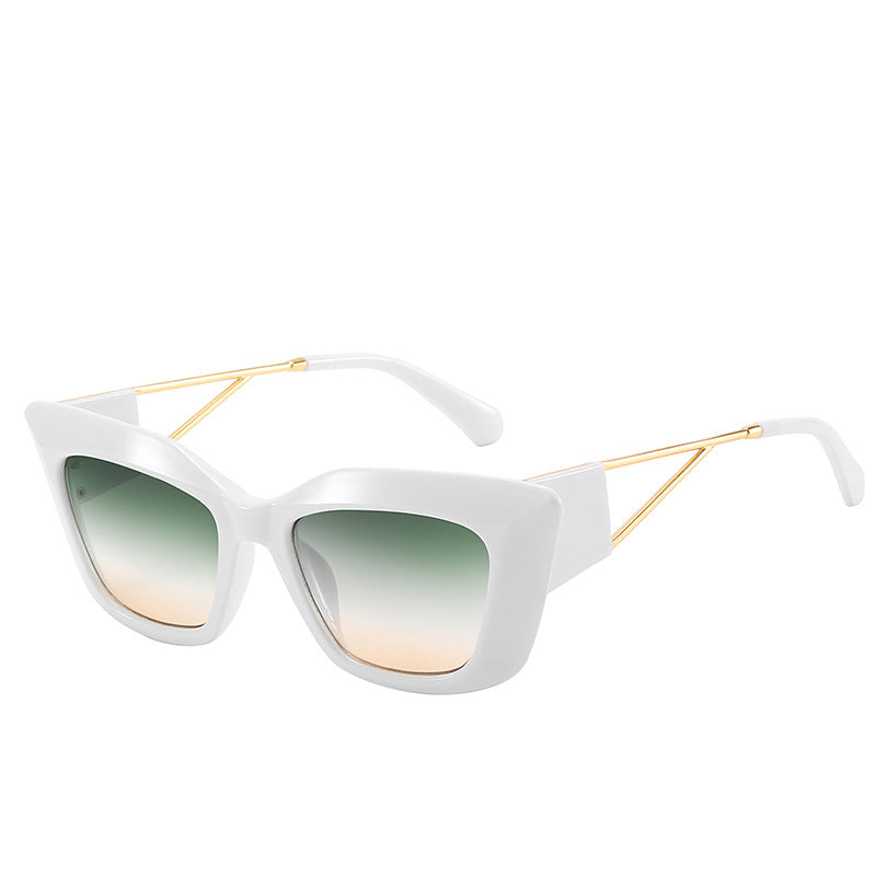 Oversized Fashion Sunglasses with Unique Geometric Frame Kalsten