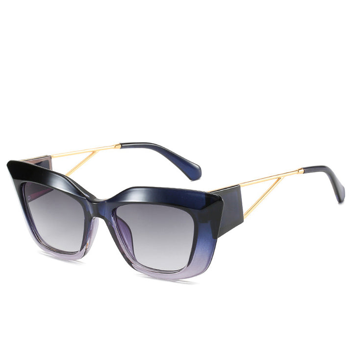 Oversized Fashion Sunglasses with Unique Geometric Frame Kalsten