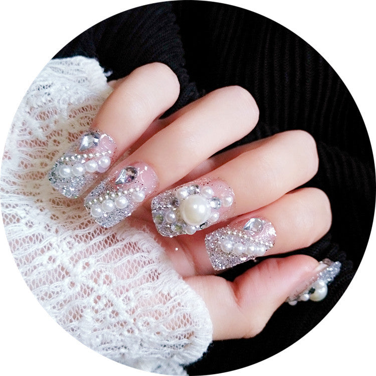 Artificial nails with delicate floral decorations Kalsten