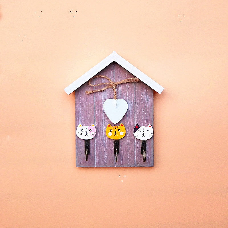Playful Rabbits Theme Wall Hook Rack