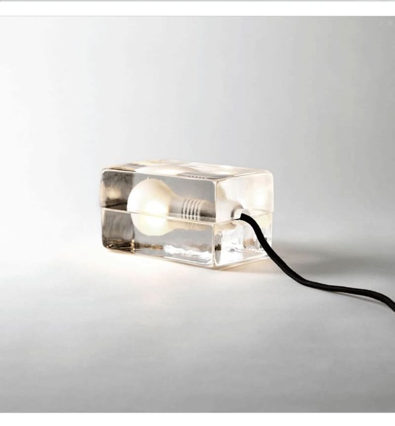 Noxord | Glass Block Table Lamp with G9 Socket