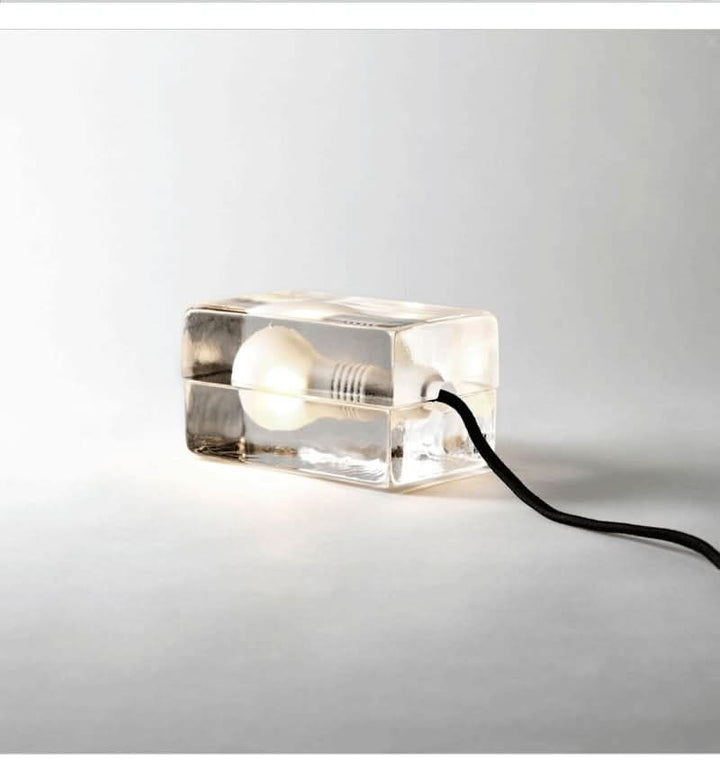 Noxord | Glass Block Table Lamp with G9 Socket