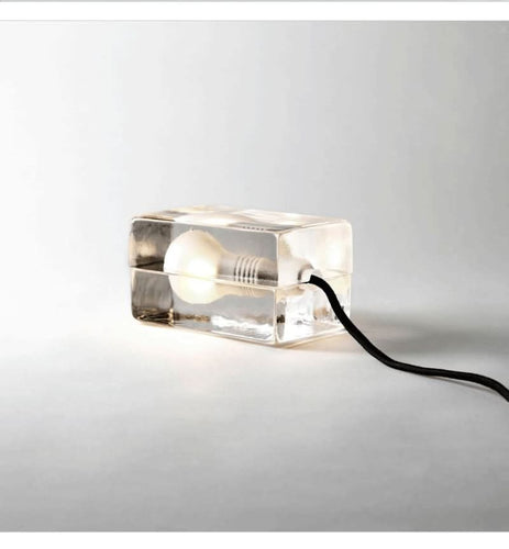 Noxord | Glass Block Table Lamp with G9 Socket