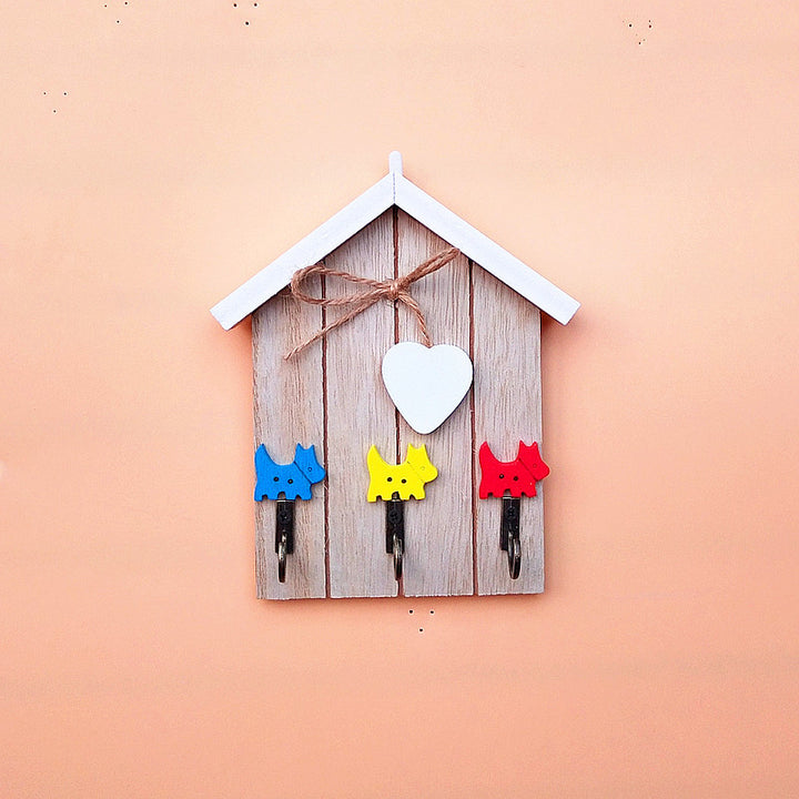 Playful Rabbits Theme Wall Hook Rack