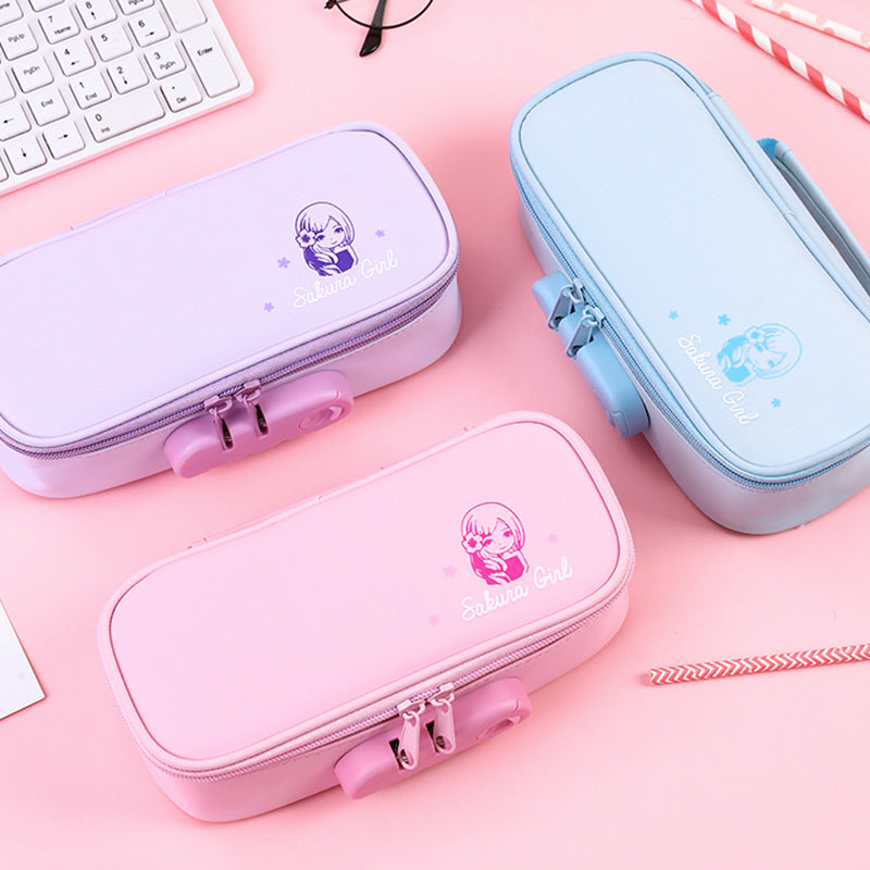 Multi-Compartment Hard Shell Pencil Case kalsten