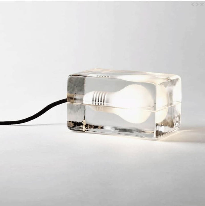 Noxord | Glass Block Table Lamp with G9 Socket
