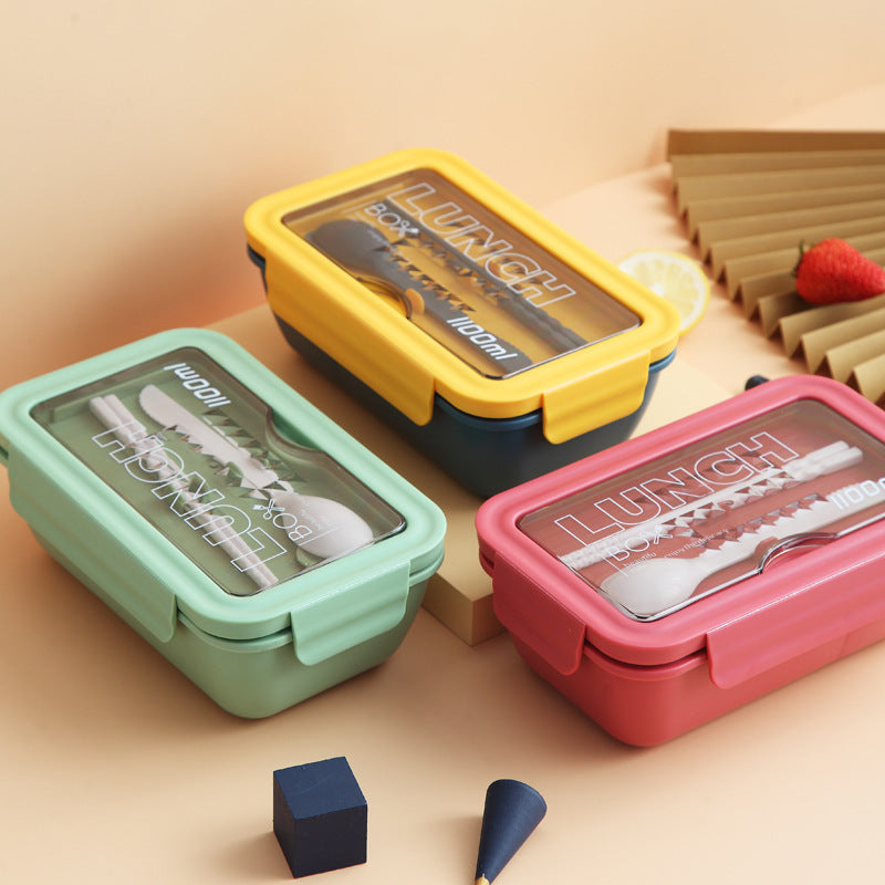 Versatile Food Storage Bento Box with Secure Lid