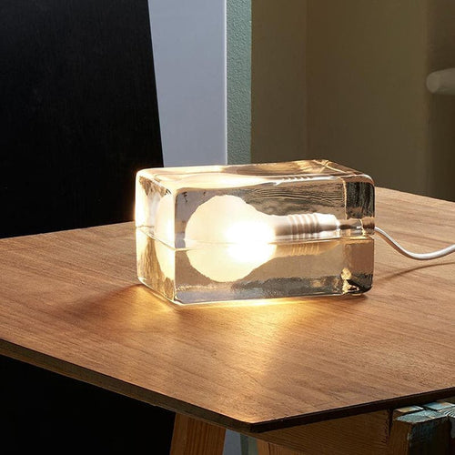 Icecube Lamp - Modern table lamp in the shape of an ice block Noxord