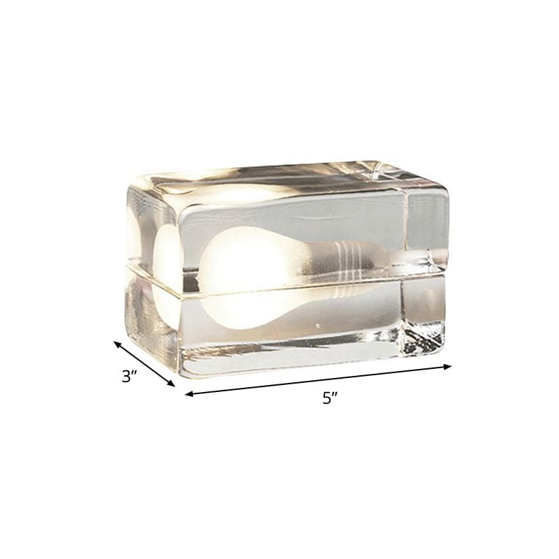 Icecube Lamp - Modern table lamp in the shape of an ice block Noxord