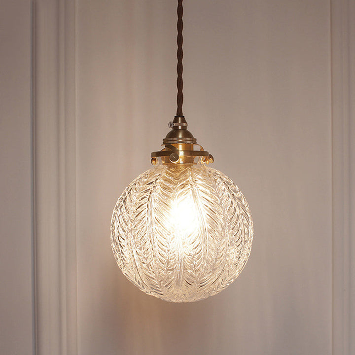 Vintage Glass Dome Pendant Lamp Noxord