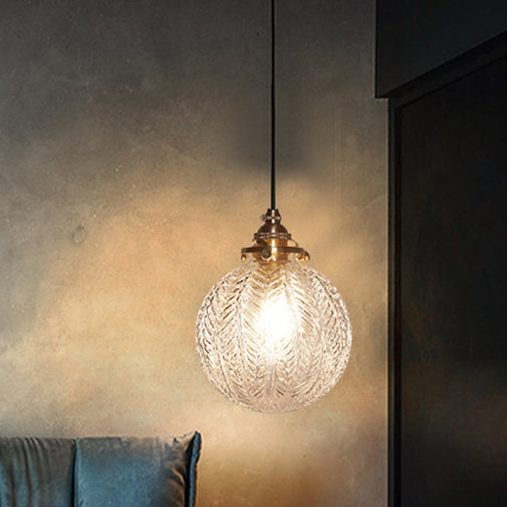 Vintage Glass Dome Pendant Lamp Noxord