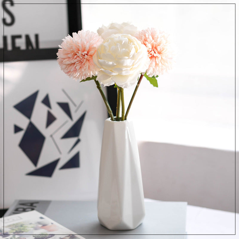Lifelike Peony Flower Arrangement