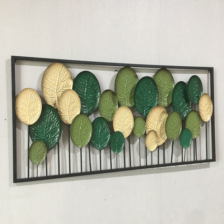 Decorative Metal Leaf Wall Art Panel Kalsten