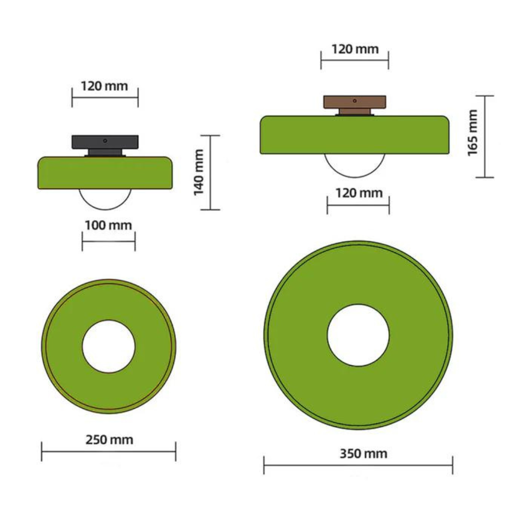 Round Ceiling Lamp with Stylish Functionality - LumiSphere | Kalsten