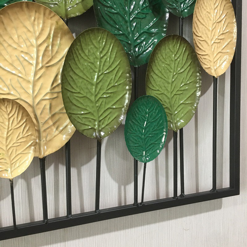 Decorative Metal Leaf Wall Art Panel Kalsten