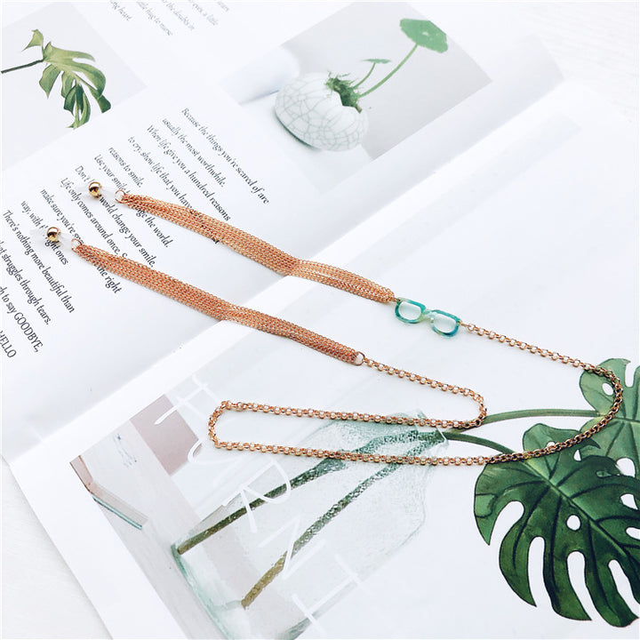 Stylish Multi-Chain Eyewear Holder Kalsten