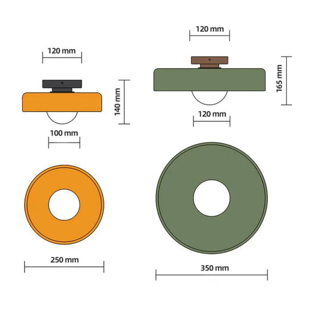 Round Ceiling Lamp with Stylish Functionality - LumiSphere | Kalsten