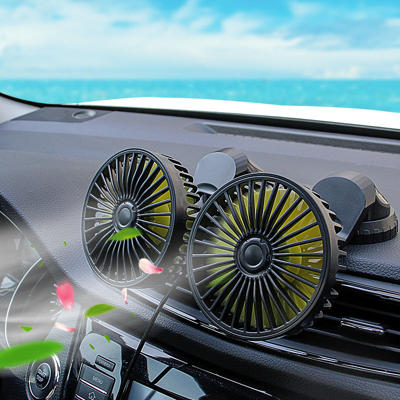 Unisex double fan with adjustable tilt Kalsten