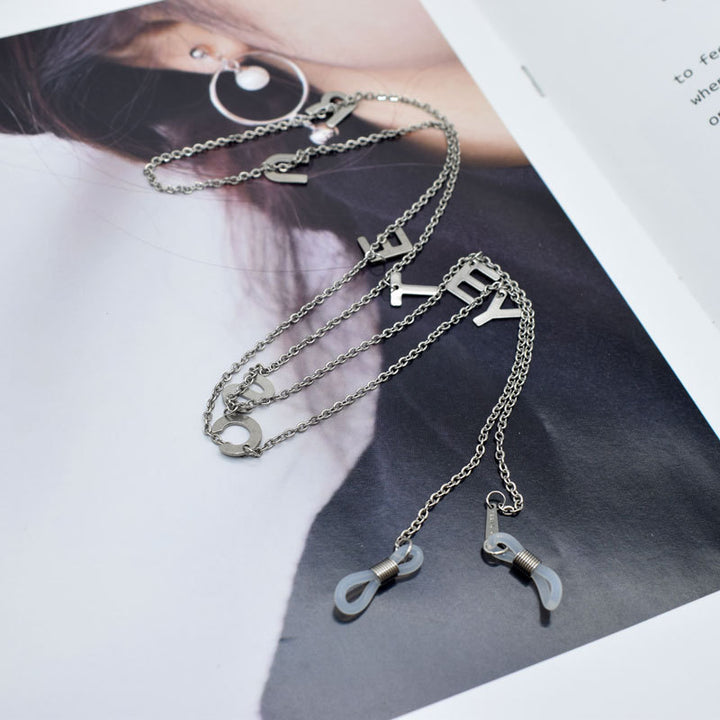 Alphabet Pendant Eyewear Necklace Kalsten