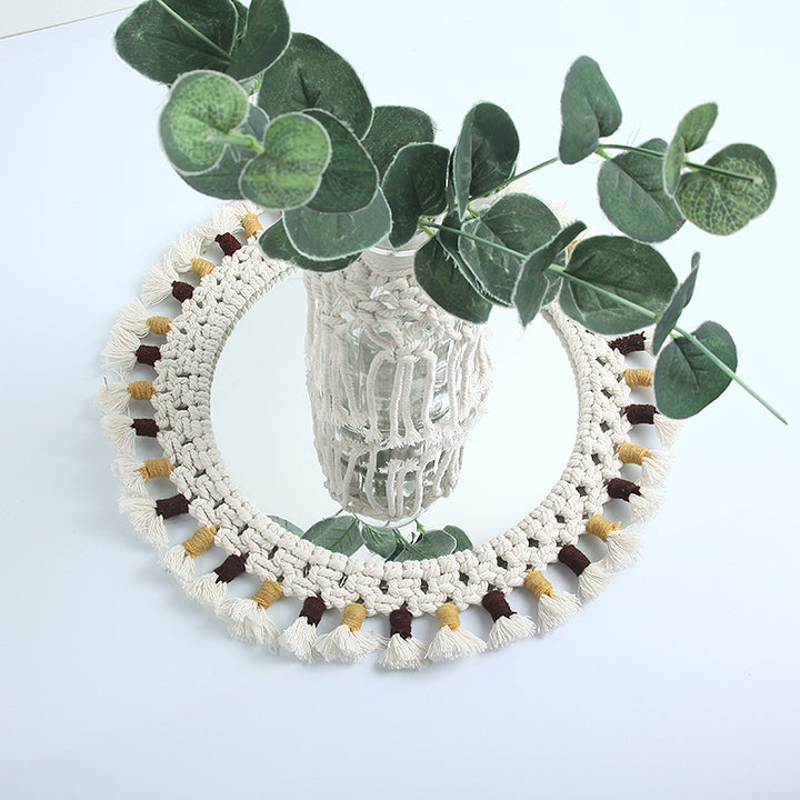 Decorative Macrame Wall Mirror Kalsten
